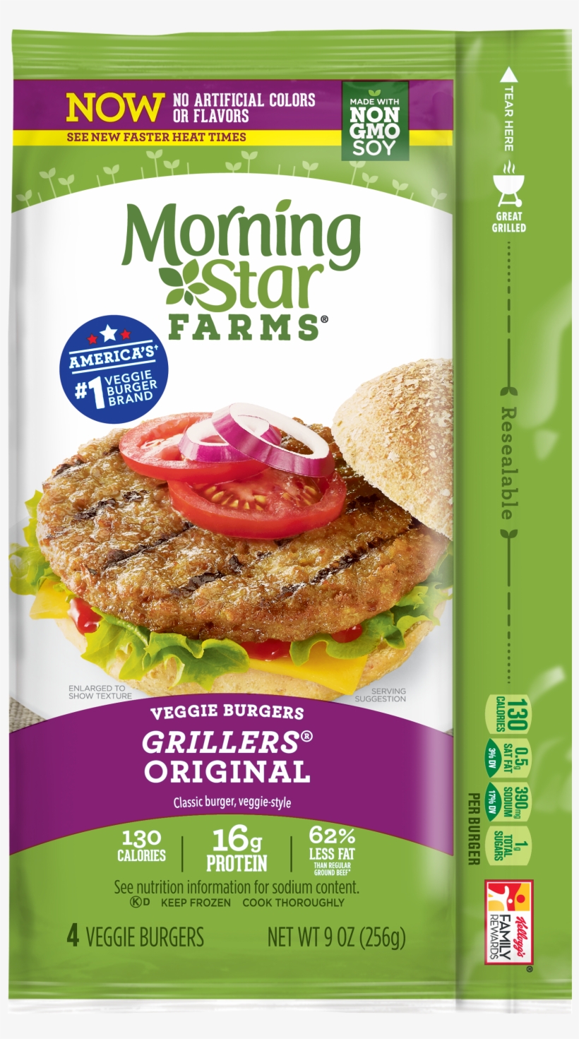 Grillers® Original Burgers - Morning Star Grillers, transparent png download