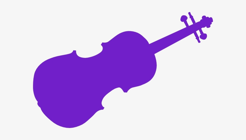 Purple Violin Clip Art - Violin Clip Art, transparent png download