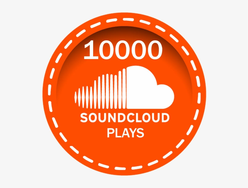 10,000 Soundcloud Plays - Icon, transparent png download