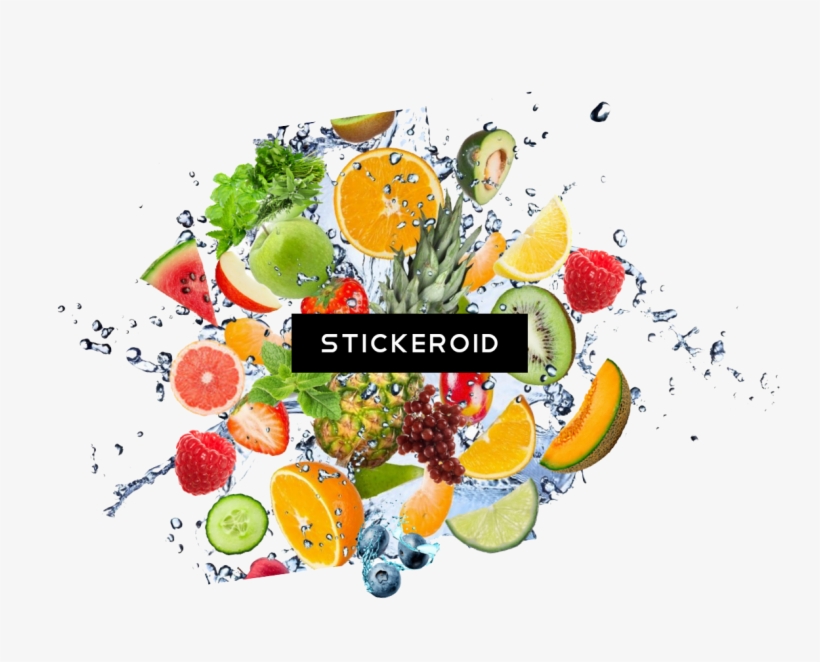 Fruit Water Splash - Fruit Juice Splash Png, transparent png download