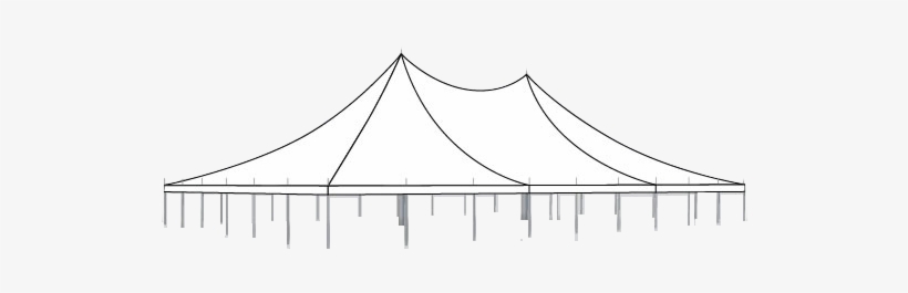 60' X 180' Peak Pole Tent, transparent png download