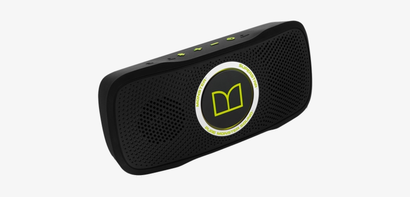 Superstar - Monster Superstar Backfloat Bluetooth Speaker - Black/neon, transparent png download