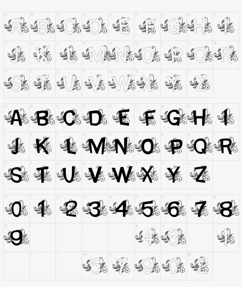 Mtf Base Leafy Font - Number, transparent png download