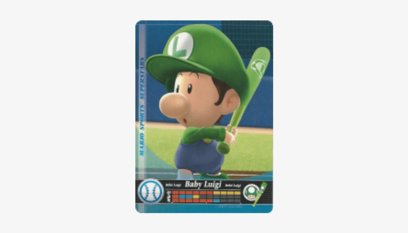 Sports Baby Luigi - Mario Sports Super Stars Amiibo Card Pack, transparent png download