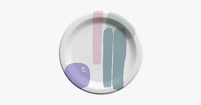 Paint Stroke 10" Paper Plate - Circle, transparent png download