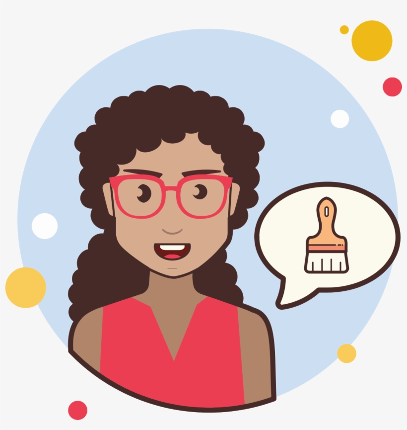 Long Curly Hair Girl Paint Brush Icon - Curly Hair Dúvida Icon Png, transparent png download