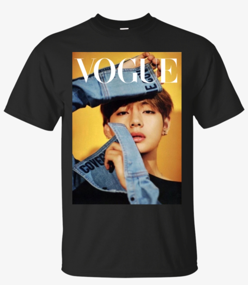 Taehyung Vogue Shirt - Non No Magazine Bts Scan, transparent png download