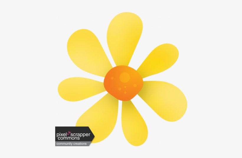 Yellow Flower - Digital Scrapbooking, transparent png download