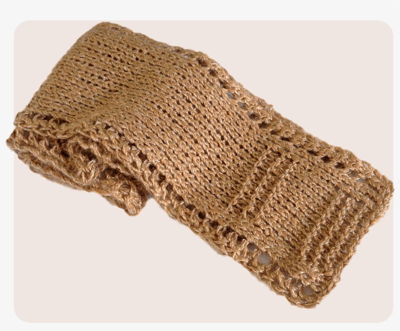 Unisex Very Easy Lace Border Scarf - Knitting, transparent png download