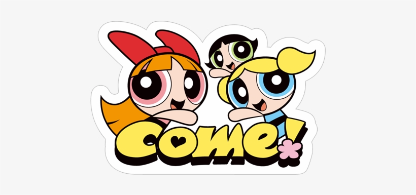 Viber Sticker «the Powerpuff Girls» - Sticker, transparent png download