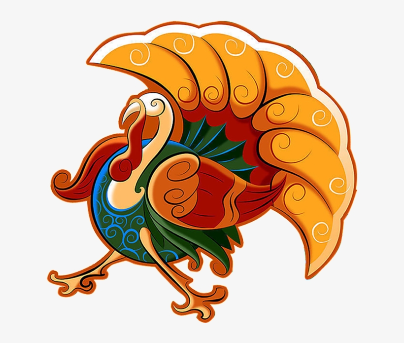 Hand Drawn Cartoon Turkey Png - Cute Thanksgiving Backgrounds, transparent png download