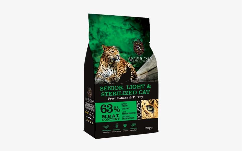 Complete Dry Pet Food For Senior, Light & Sterilized - Wandtattoo Wunderschöner Leopard In Der Natur In Schwarz, transparent png download