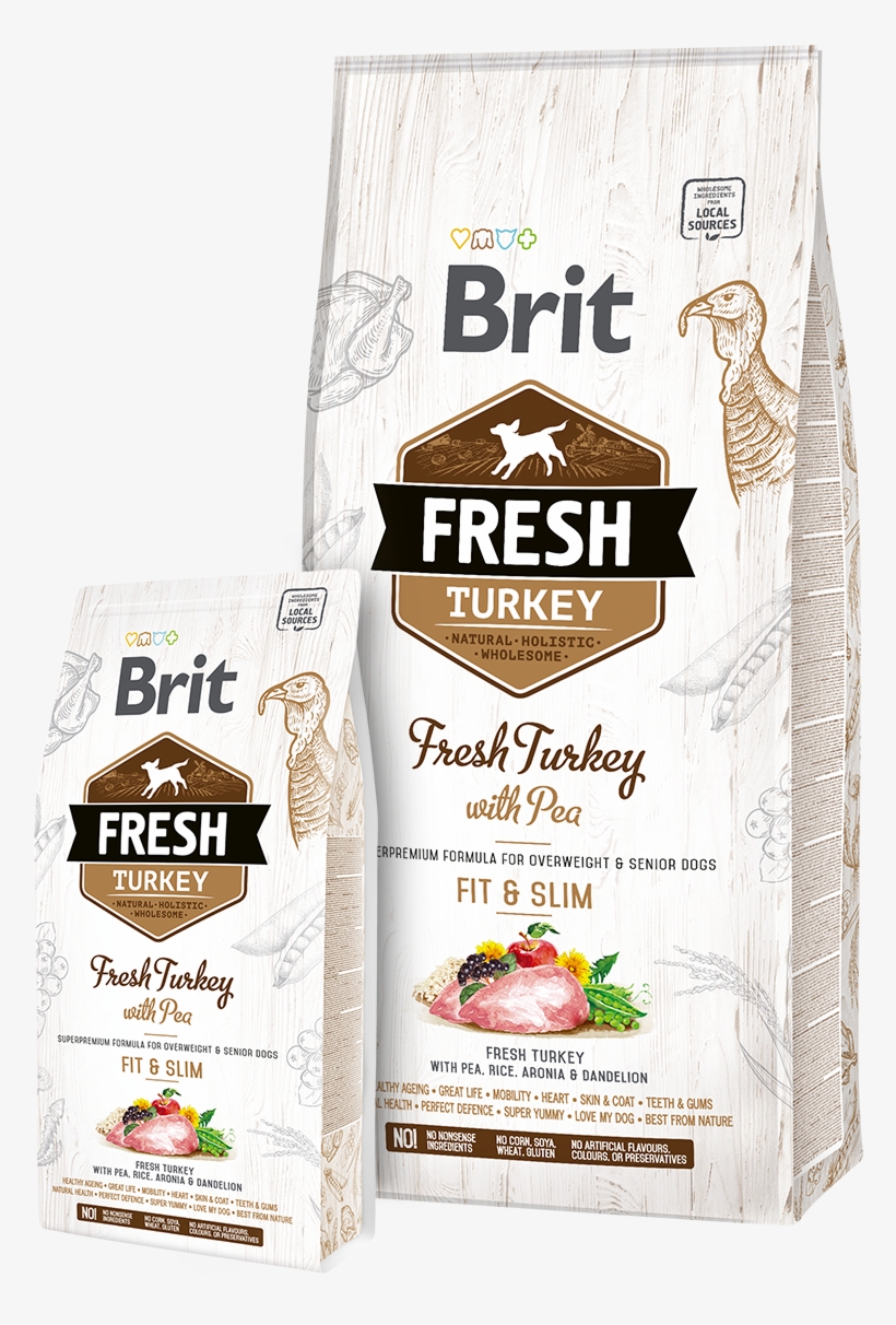 Brit Fresh Turkey With Pea Adult Fit & Slim - Brit Animals Chinchila Complete 300g, transparent png download