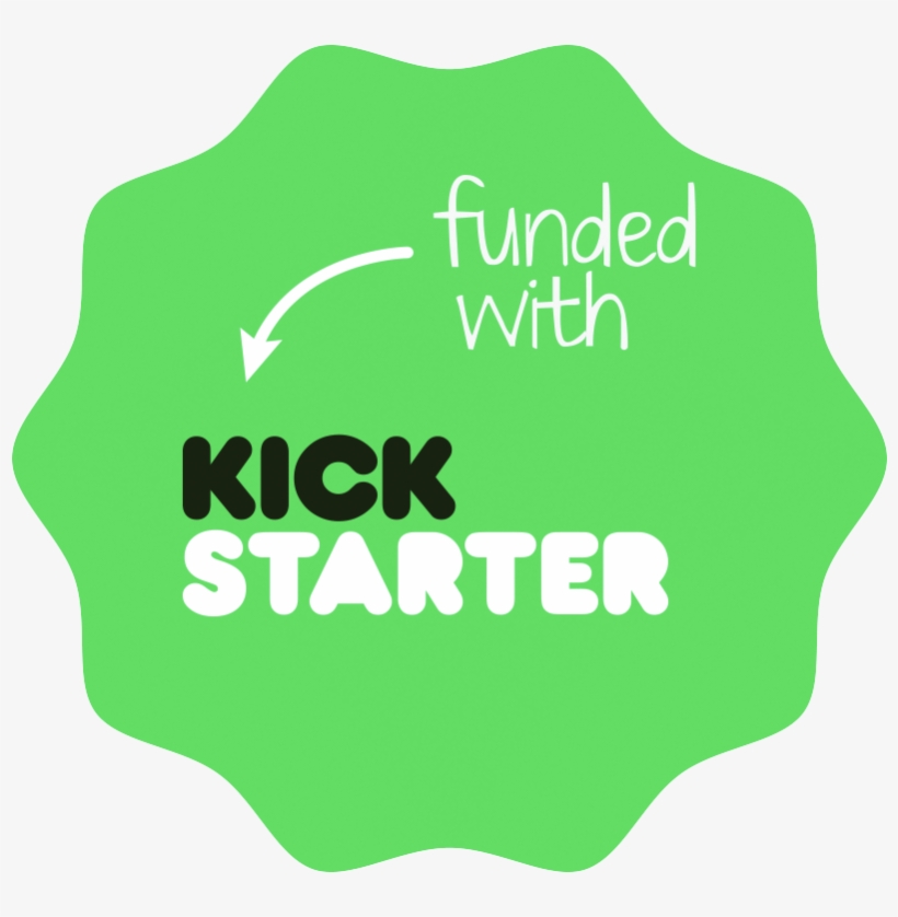 Funded With Kickstarter Badge - Funded With Kickstarter, transparent png download