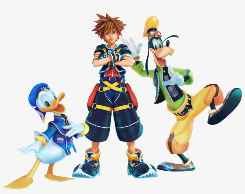 As We Know From The Recent “a Fragmentary Passage” - Sora Donald Goofy Kingdom Hearts 3, transparent png download