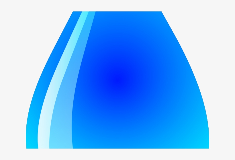 Teardrop Clipart - Electric Blue, transparent png download
