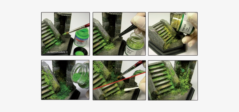 Effects Produced Using The Lifecolor Lichens & Moss - Ak Interactive Moss Deposit, transparent png download