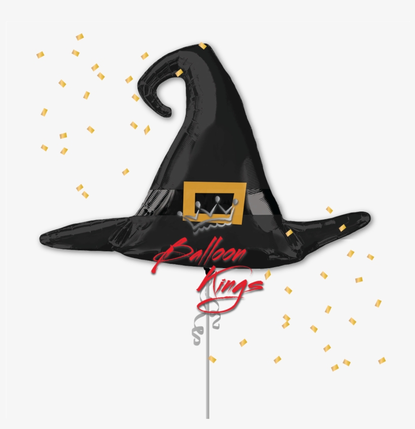 Satin Black Witch Hat - Gorro De La Bruja, transparent png download