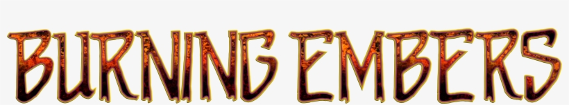 Burning Embers Logo And Font - Tan, transparent png download