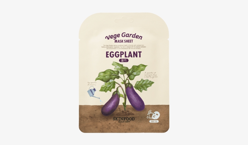 Vege Garden Eggplant Mask Sheet - Skinfood Vege Garden Mask Sheet, transparent png download