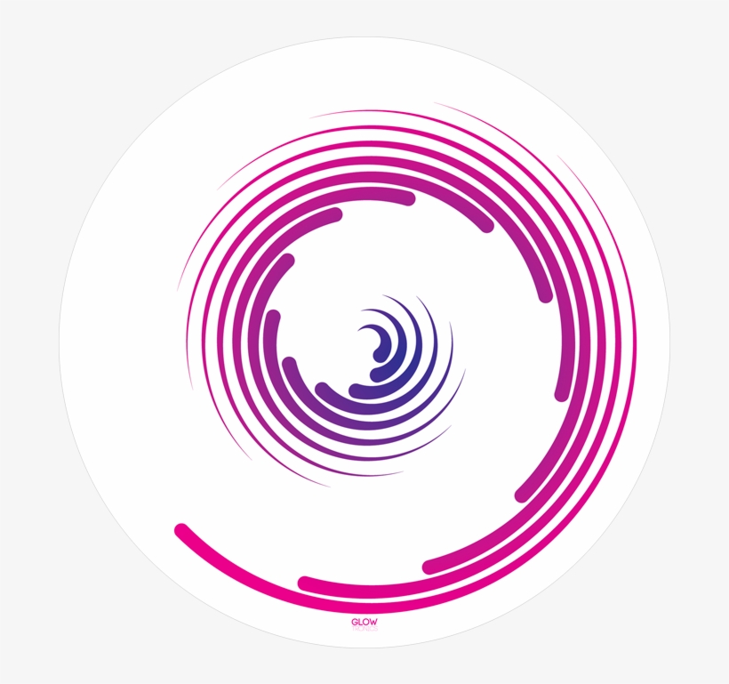 Spiral - Glowtronics Spiral Glow In The Dark Slipmats, transparent png download