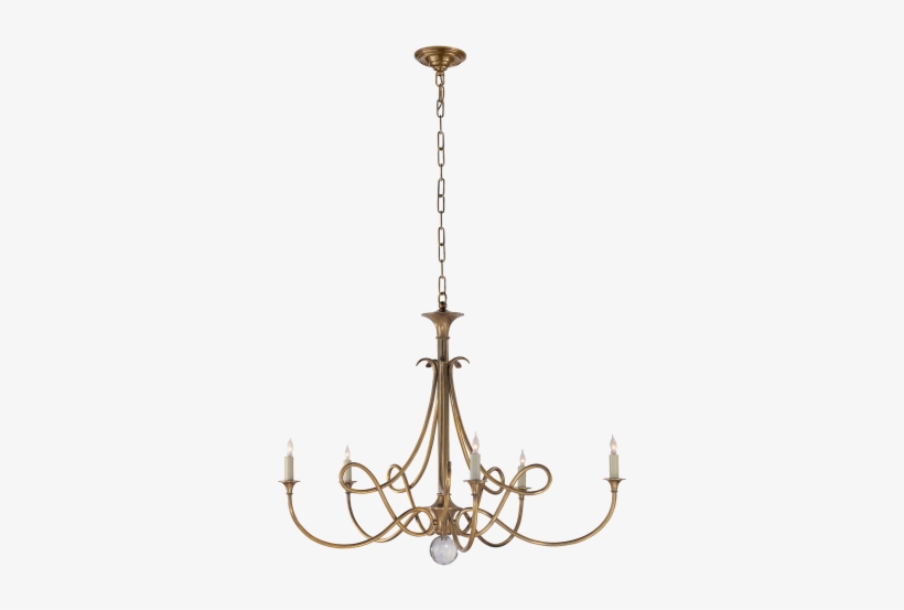 Double Twist Large Chandelier In Hand-rubbed Antique - Visual Comfort Sc5005hab, transparent png download