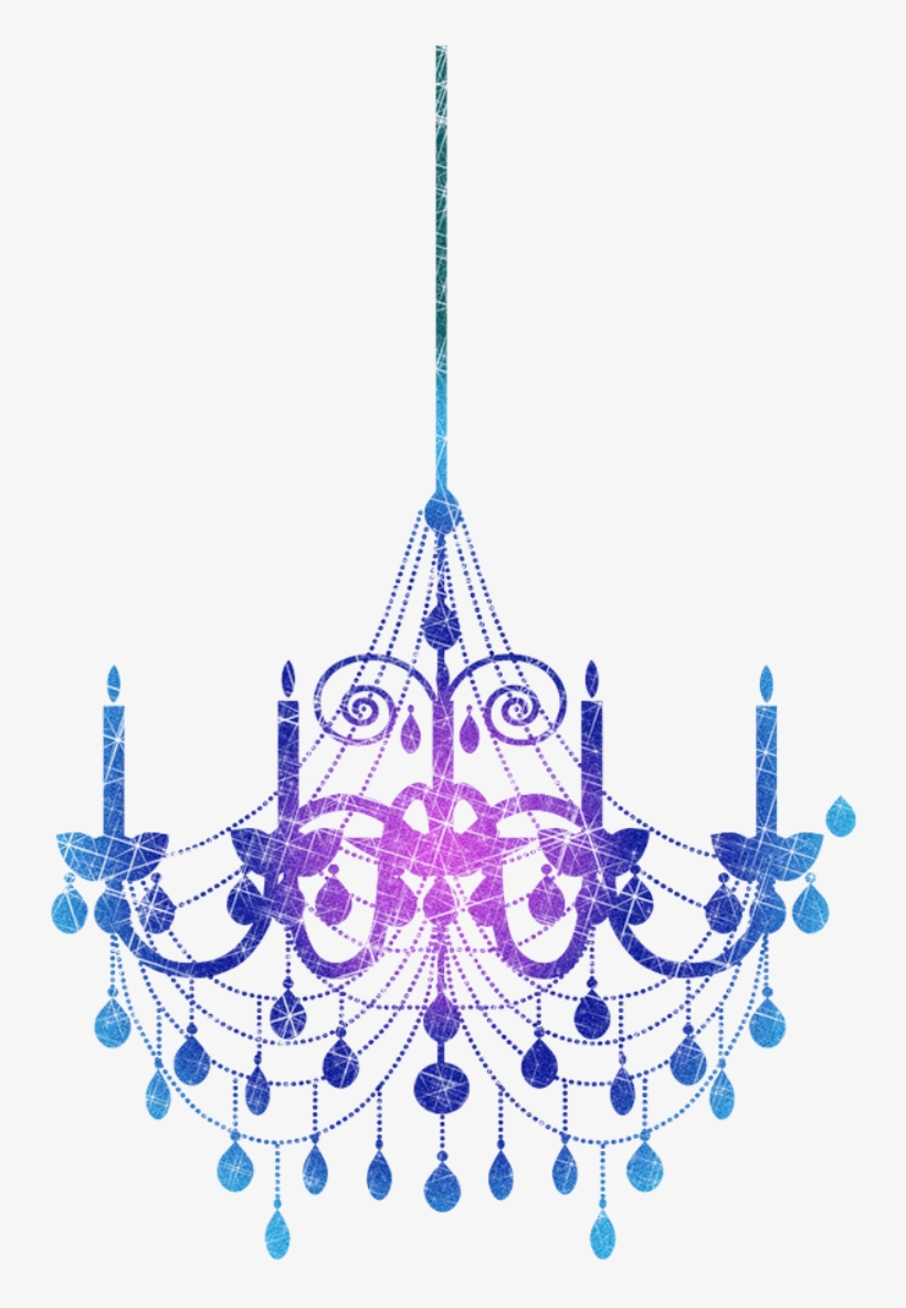 Hand Painted Purple Chandelier Transparent Decorative - Lc-trading Ltd. Ceiling Lamp And Candle Light Home, transparent png download