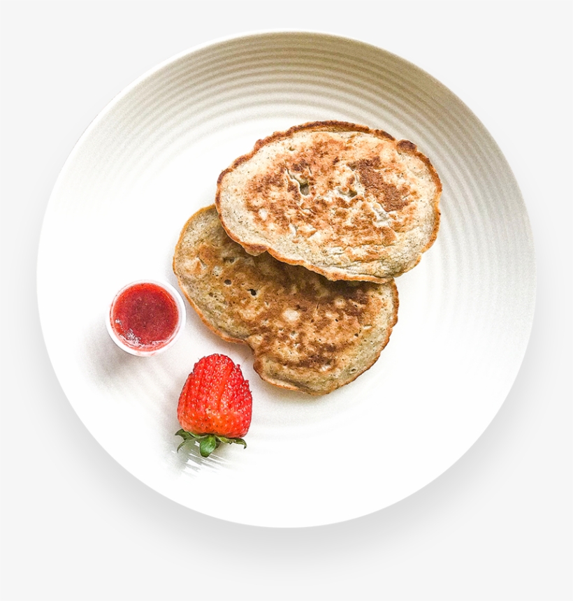 Banana Pancakes With Strawberry Jam - Banana Pancakes, transparent png download