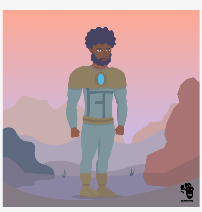 Afro Mage Afro Superhero Mage Cartoon Cartoon Character - Instituto Universitario De Restauración Del Patrimonio, transparent png download