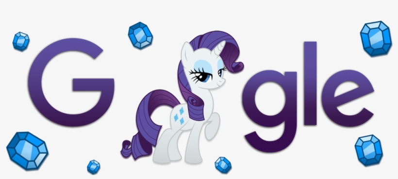 Rarity Google Logo 2016 [install Guide] By Xxmaxterxx - My Little Pony Magnets For Fridge Lockers Magnet Boards, transparent png download