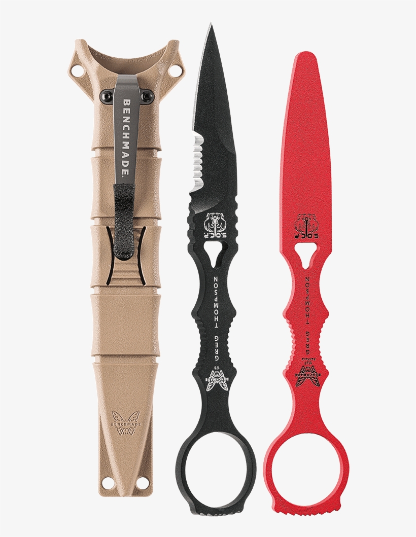 Benchmade Socp Dagger Combo Blade Knife With Trainer - Benchmade 178sbksn-combo Socp Dagger W/ Trainer Sand, transparent png download