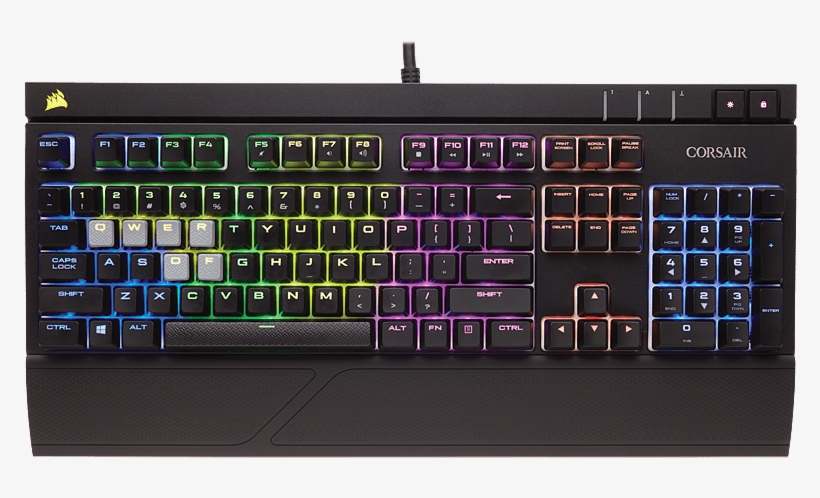 Gaming Keyboard Png - Corsair Strafe Rgb Cherry Mx Brown, transparent png download