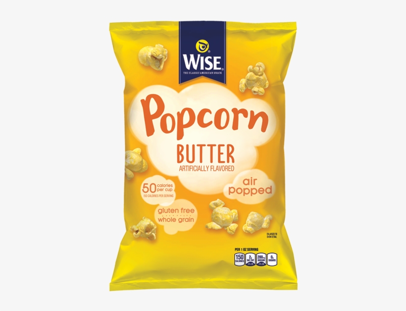 Popcorn - Original Butter - Wise Butter Popcorn, transparent png download