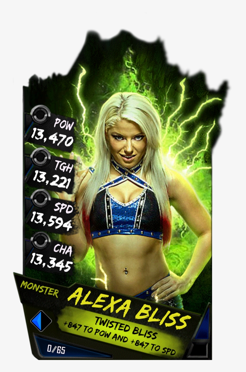 Alexabliss S4 17 Monster - Wwe Supercard Monster Cards, transparent png download