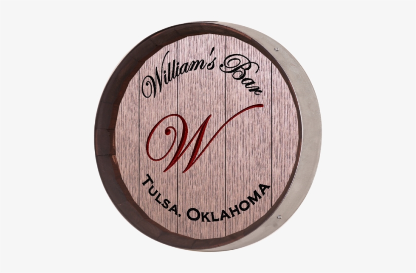 Initials Barrel Sign - Personalized Large First Initial Barrel Sign, transparent png download
