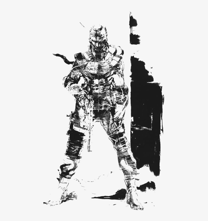 Alcuni Membri Dell'unità Foxhound Disertano Durante - Solid Snake Concept Art, transparent png download