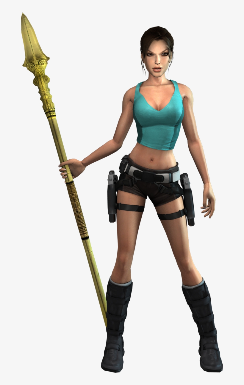 Nathan Drake Vs Lara Croft - Lara Croft And The Guardian Of Light All Outfits, transparent png download