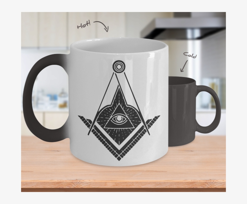 All Seeing Eye Masonic Mug - Gets Hot My Wiener Comes Out, transparent png download