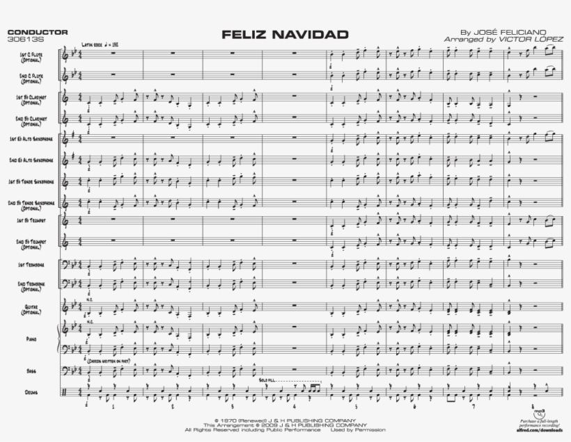 Feliz Navidad Thumbnail Feliz Navidad Thumbnail - Augustus Gloop Sheet Music, transparent png download