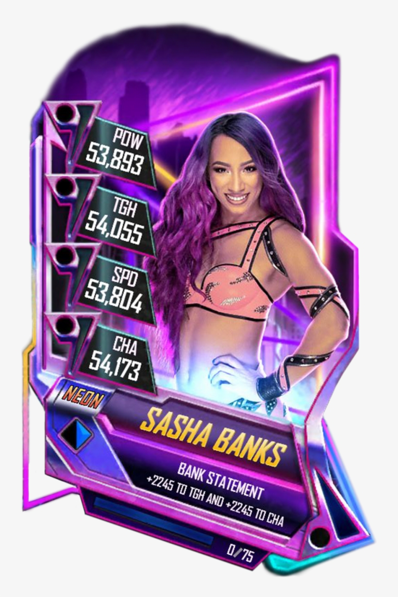Sashabanks S5 23 Neon - Wwe, transparent png download