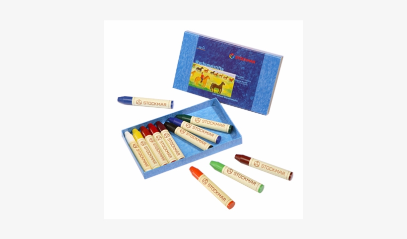Stockmar Wax Stick Crayons - Stockmar Beeswax Stick Crayons, Set Of 12, Box, transparent png download