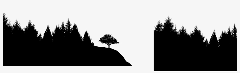 Forest Silhouette Png Download - Fringe Studio Wanderlust Cermaic Tray, transparent png download