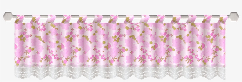 Curtain With Flowers - Flowers Curtain Png, transparent png download