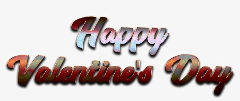 Happy Valentines Day Word Png Clipart - Graphic Design, transparent png download