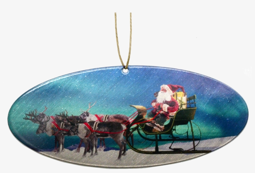 Santa's Sleigh - Santa Claus, transparent png download