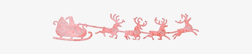 Cheery Lynn Dies - Cheery Lynn Designs B326 Santa's Sleigh And Reindeer, transparent png download