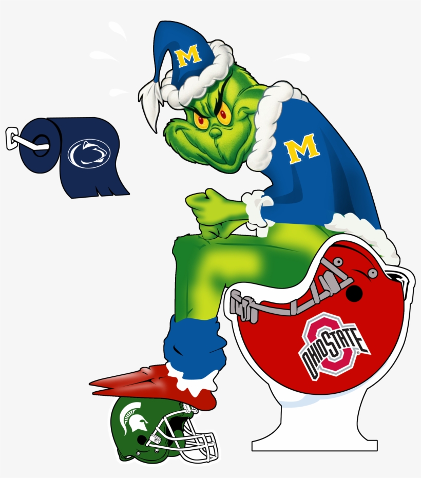 Official The Grinch Toilet Ohio State Buckeyes Michigan - Troy Smith Autographed Ohio State Buckeyes White Panel, transparent png download