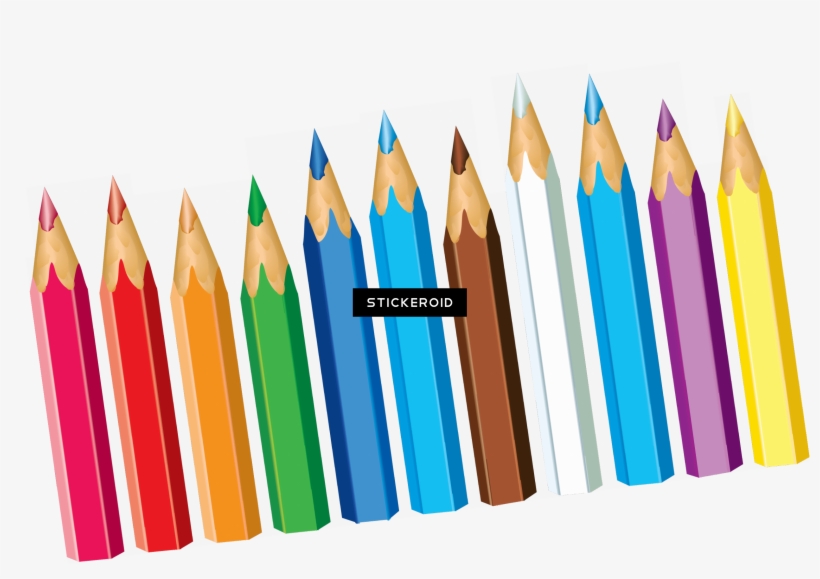 Colorful Pencils Pencil - Writing, transparent png download