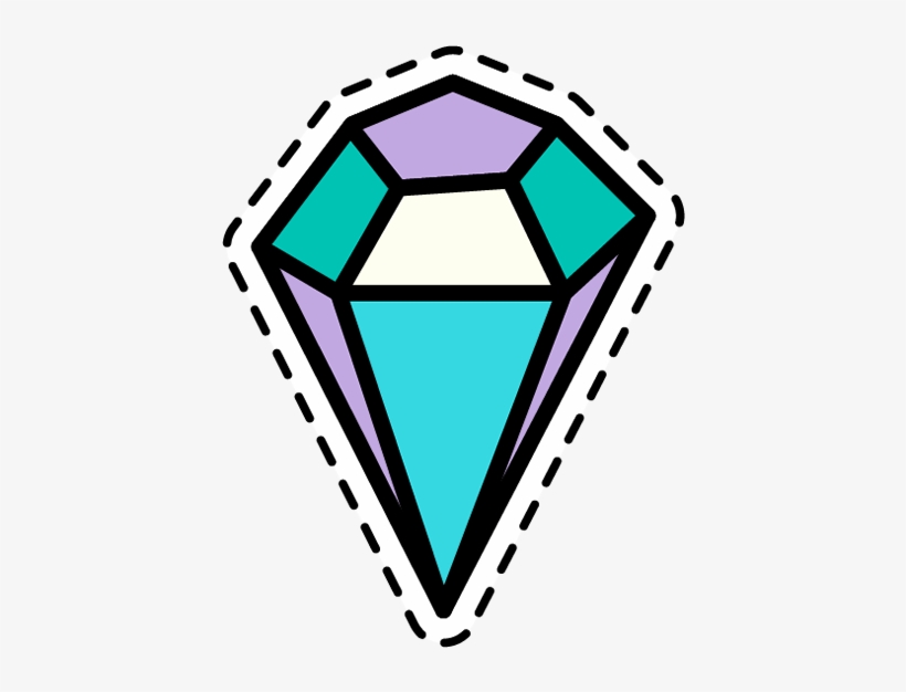 Diamond Patch - Emoji Patches 8 Style, transparent png download