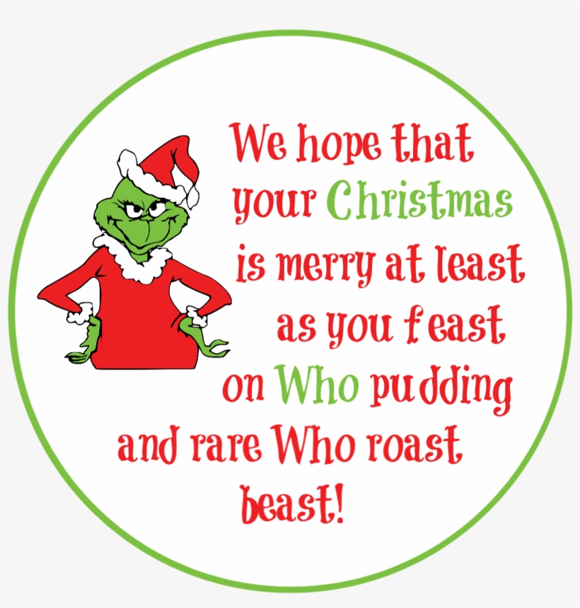Add Ribbon As An Accent And You're All Set - Grinch Stole Christmas, transparent png download
